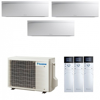 Мульти сплит-система Daikin 3MXM68N9(A) / FTXJ25AW на 3 комнаты с установкой